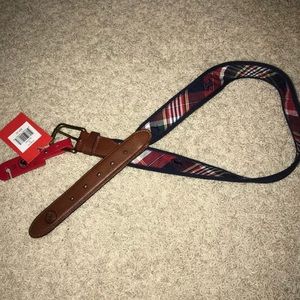 Navy Plaid Southern Proper Belt 32